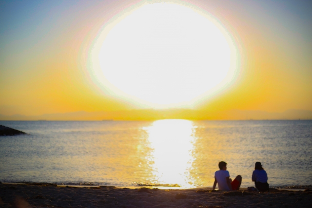 あの頃の夏の海の二人